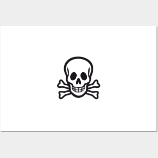 Skull and crossbones Posters and Art